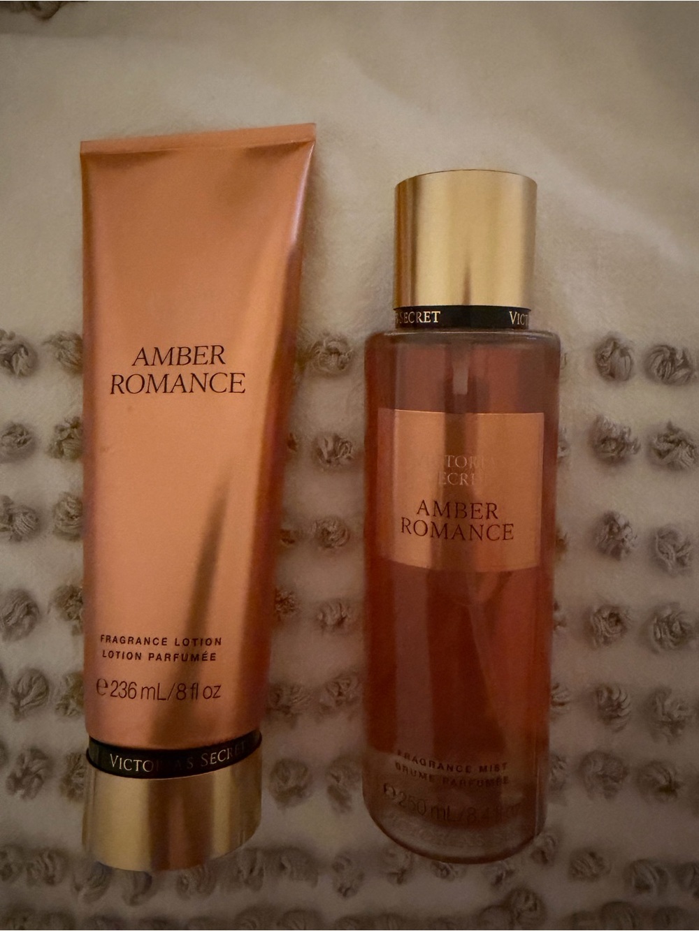 Victoria's Secret Amber Romance Lotion & Mist Set